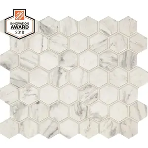 LifeProof Carrara 10 in. x 12 in. x 6.35mm Ceramic Mosaic Floor and Wall Tile (0.81 sq. ft. / piece) LifeProof Carrara 10 in. x 12 in. x 6.35mm Ceramic Mosaic Floor and Wall Tile (0.81 sq. ft. / piece)