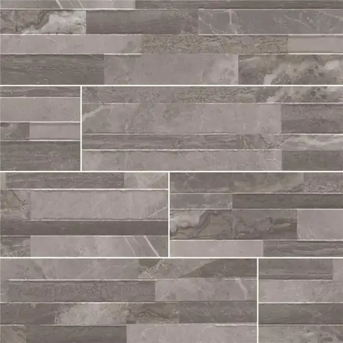 Palisade Grey Ledger Panel 6 in. x 24 in. Matte Porcelain Wall Tile (11 sq. ft. / case) - pack of 11