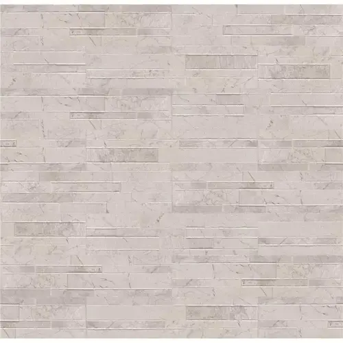 Carrara White Ledger Panel 6 in. x 24 in. Matte Porcelain Wall Tile (11 sq. ft./case) - pack of 11