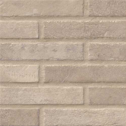 Capella Ivory 2.33 in. x 10 in. Matte Porcelain Floor and Wall Tile (5.15 sq. ft./Case) - pack of 32