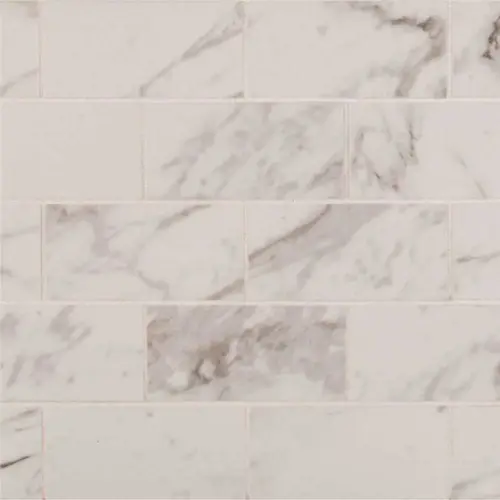 Pietra Carrara 11.56 in. x 13.75 in. Polished Porcelain Patterned Look Wall Tile (8 sq. ft./Case) - pack of 8