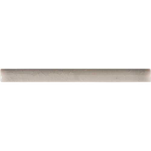 Morning Fog Quarter Round Molding 5/8 in. x 6 in. Glossy Ceramic Wall Tile (2.5 lin. ft./Case)