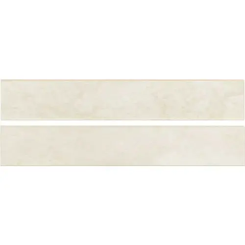 Metallic Blanche Bullnose 3 in. x 18 in. Matte Matte Porcelain Wall Tile