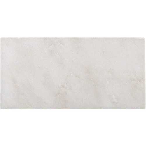 Arabescato Carrara Beveled 3 in. x 6 in. Honed Marble Stone Look Floor and Wall Tile (1 sq. ft./Case)