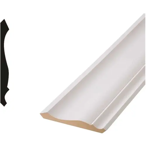 FE45 5/8 in. x 5-1/4 in. x 96 in. FEMDF Crown Moulding White