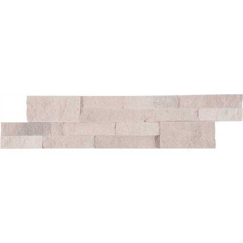 Iceland Gray Ledger Panel 6 in. x 24 in. Natural Travertine Wall Tile ( / 60 sq. ft. / pallet)