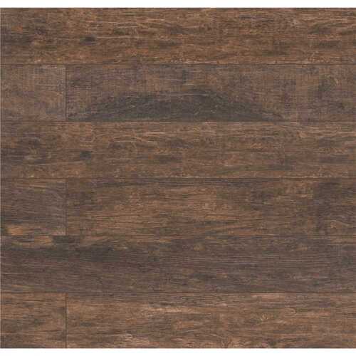 Redwood Mahogany 8 in. x 48 in. Matte Porcelain Wood Look Floor and Wall Tile (16 sq. ft./Case)