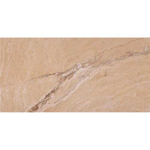 Vision Beige 12 in. x 24 in. Polished Porcelain Floor and Wall Tile (16 sq. ft./Case) - pack of 8