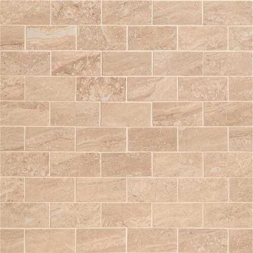 Aria Oro 12 in. x 12 in. x 10 mm Polished Porcelain Mosaic Tile (8 sq. ft. /Case) - pack of 8