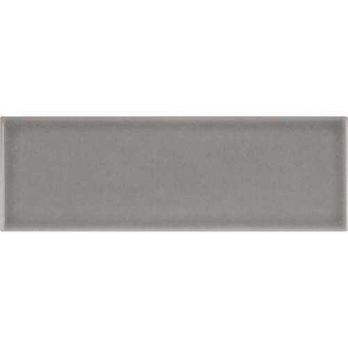 Morning Fog 4 in. x 12 in. Glazed Ceramic Wall Tile (2 sq. ft./Case)