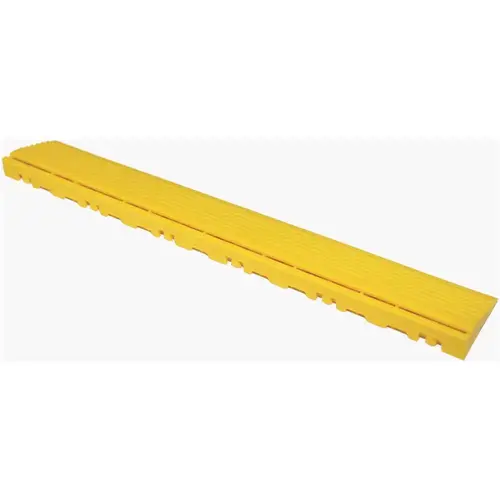 15.75 in. Citrus Yellow Pegged Edging for 15.75 in. Modular Tile Flooring