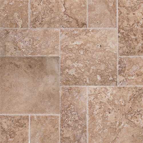 Mediterranean Walnut 16 in. x 24 in. Honed Travertine Stone Look Floor and Wall Tile (80 sq. ft./Pallet)