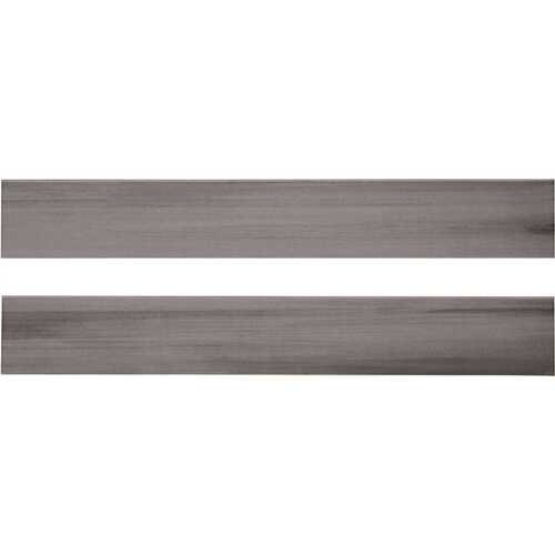 Water Color Graphite Bullnose 3.5 in. x 24 in. Matte Porcelain Wall Tile (24 lin. ft./Case) - pack of 12