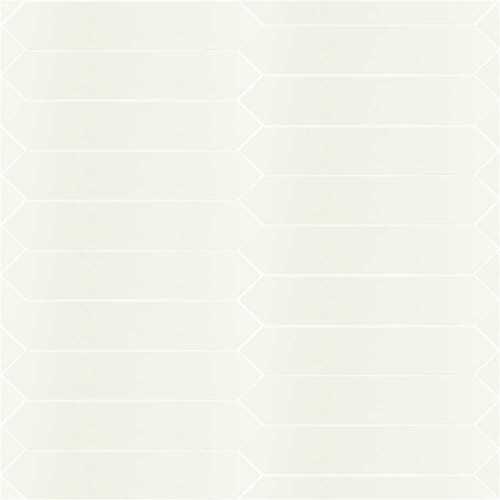 White Tapered Picket 2.50 in. x 13 in. Glossy Ceramic Stone Look Wall Tile (11.78 sq. ft./Case)
