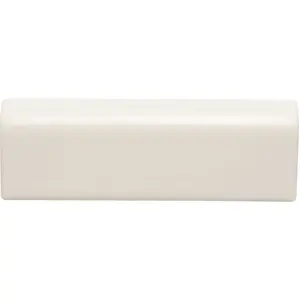 Daltile Restore Bright White 2 in. x 6 in. Ceramic Bullnose Wall Trim (0.08 sq. ft. / Piece)