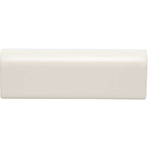 Daltile RE15A4200CC1P2 Restore Bright White 2 in. x 6 in. Glazed Ceramic Mudd Bullnose Trim Tile (0.1 sq. ft./each)