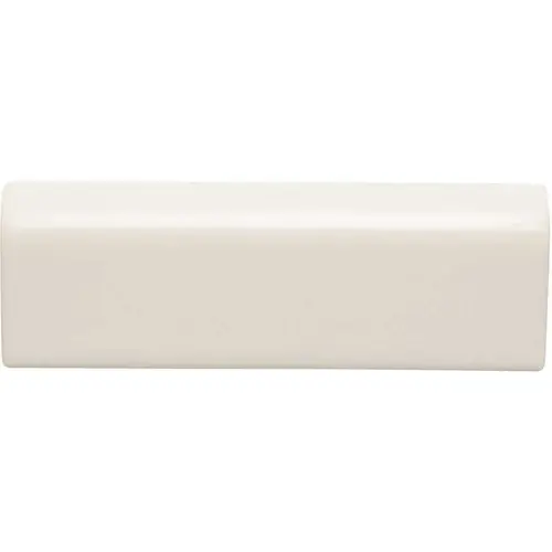 Restore Bright White 2 in. x 6 in. Glazed Ceramic Mudd Bullnose Trim Tile (0.1 sq. ft./each)