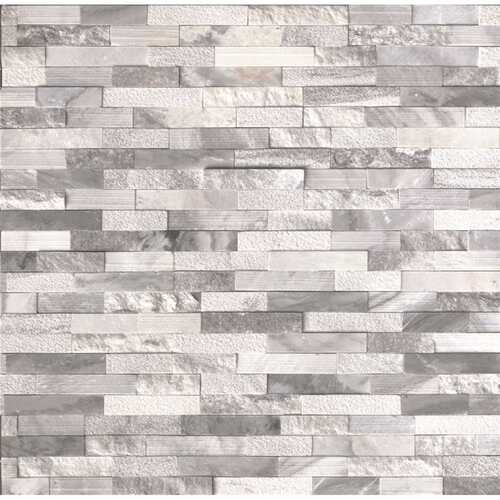 Alaska Multi Ledger Panel 6 in. x 24 in. Natural Marble Wall Tile ( / 60 sq. ft. / pallet)