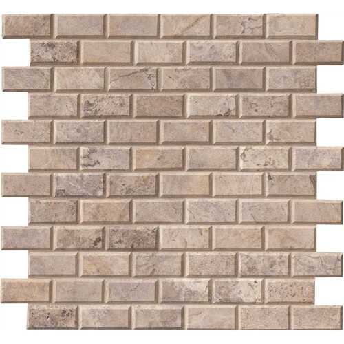 Silver 11.81 in. x 11.81 in. Honed Travertine Floor and Wall Tile (10 sq. ft./Case) - pack of 10