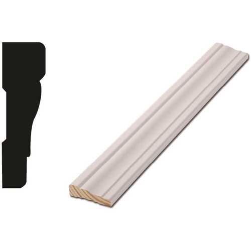 356 11/16 in. x 2 1/4 in. x 84 in. Colonial Primed Finger Jointed Casing (  7 Total Linear Fee White