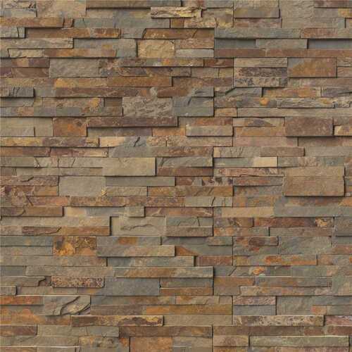 Natural Earth Ledger Panel 6 in. x 24 in. Natural Slate Wall Tile ( / 60 sq. ft. / pallet)