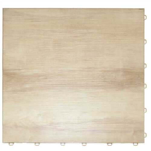 Swisstrax A505.000.201 15.75 in. x 15.75 in. Light Maple Vinyl Trax 9-Tile Modular Flooring Pack (15.5 sq. ft./case)