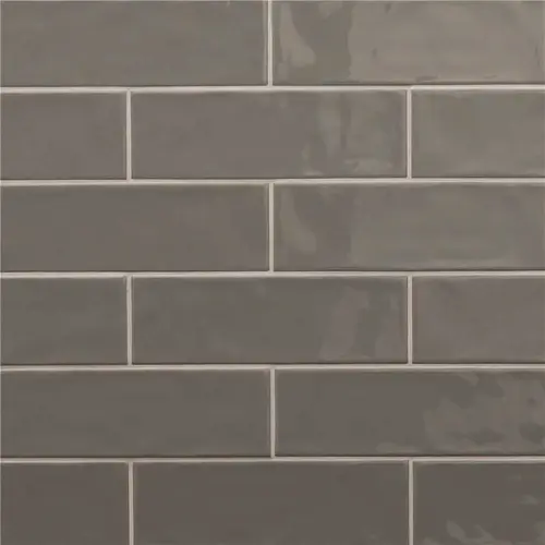 Citylights Graphite 4 in. x 12 in. Glossy Ceramic Subway Wall Tile (9.69 sq. ft./Case) - pack of 30