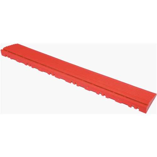 Swisstrax A504.031.300-2 15.75 in. Racing Red Pegged Edging for 15.75 in. Modular Tile Flooring