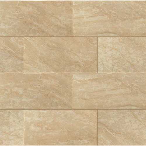 Pietra Onyx Crystal 12 in. x 24 in. Polished Porcelain Stone Look Floor and Wall Tile (16 sq. ft./Case) - pack of 8