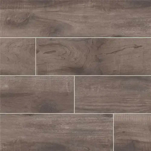 Country River Mist 6 in. x 36 in. Matte Porcelain Wood Look Floor and Wall Tile (13.5 sq. ft./Case) - pack of 9