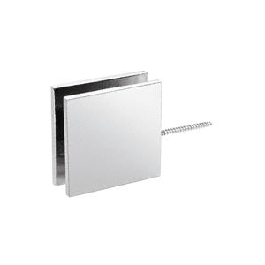 CRL SGC186CH Polished Chrome Square Wall Mount Movable Transom Clamp
