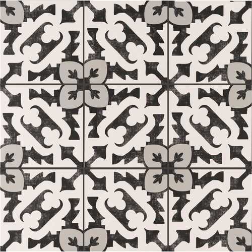 Brina Encaustic 8 in. x 8 in. Matte Porcelain Floor and Wall Tile (5.16 sq. ft. / case) - pack of 20