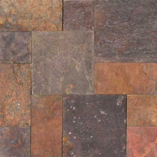 Peacock 16 in. x 24 in. Textured Slate Stone Look Floor and Wall Tile (80 sq. ft./Pallet)