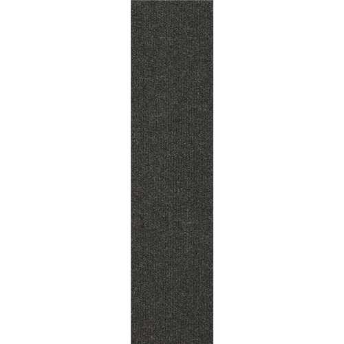 Foss 7MTPP09016TP Black Commercial/Residential 9 in. x 36 in. Peel and Stick Carpet Tile Plank 16 Tiles/Case (36 sq. ft.)