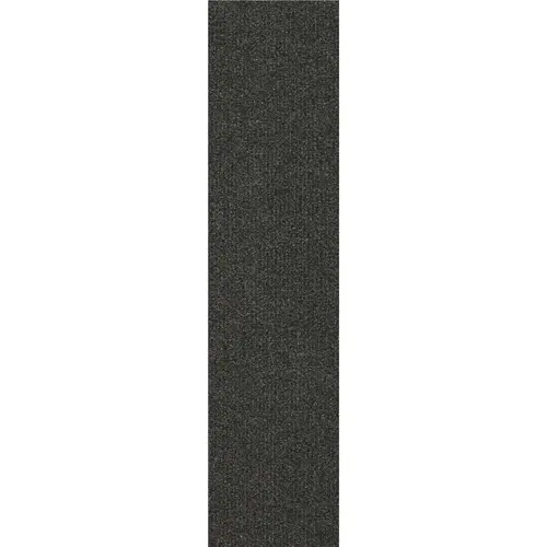 Black Commercial/Residential 9 in. x 36 in. Peel and Stick Carpet Tile Plank 16 Tiles/Case (36 sq. ft.) - pack of 16