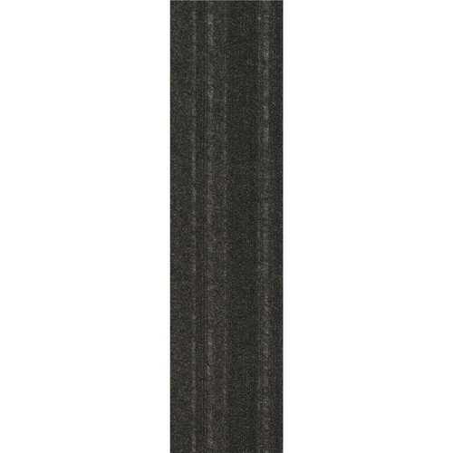 Black Commercial/Residential 9 in. x 36 in. Peel and Stick Carpet Tile Plank 16 Tiles/Case (36 sq. ft.)