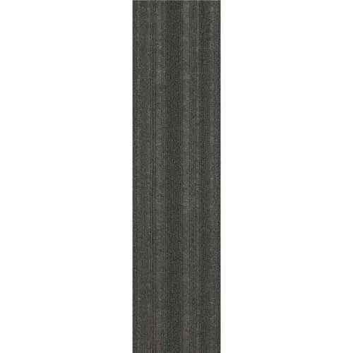 Gray Commercial/Residential 9 in. x 36 in. Peel and Stick Carpet Tile Plank 16 Tiles/Case (36 sq. ft.) Shadow - pack of 16