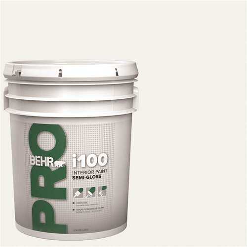 BEHR PRO PR17005 5 gal. i100 White Base Semi-Gloss Interior Paint