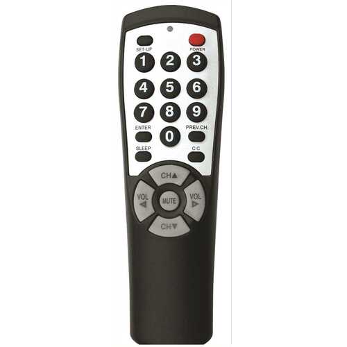 Clean Remote BR100B Brightstar Universal TV Remote Control