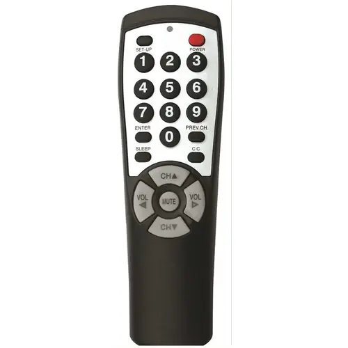 Clean Remote BR100B Brightstar Universal TV Remote Control