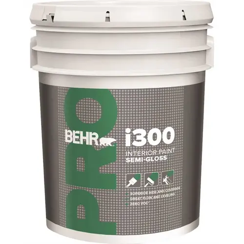 BEHR PRO PC000056 5 gal. White Semi-Gloss Interior Paint