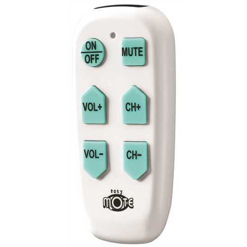 RCA 3576696 BIG BUTTON EASY MOTE WHT