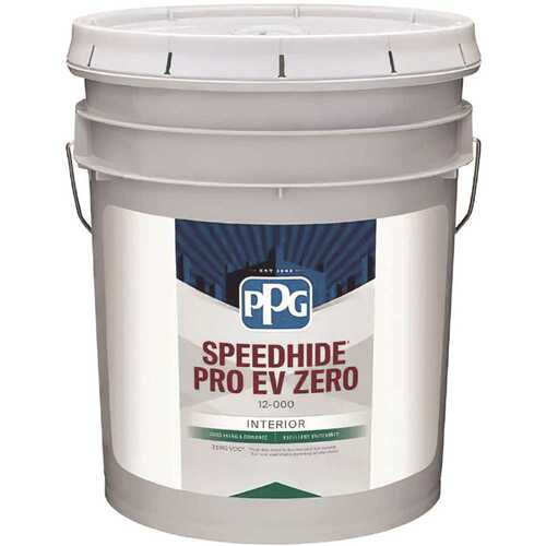 DEFT/PPG ARCHITECTURAL FIN 12510XI5-WHITE Speedhide Semi-Gloss Interior Paint, White