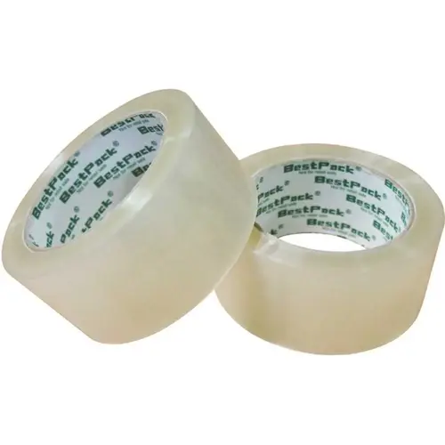 48 mm x 100 m 1.6 mil BG16 Clear Packing Tape - pack of 36