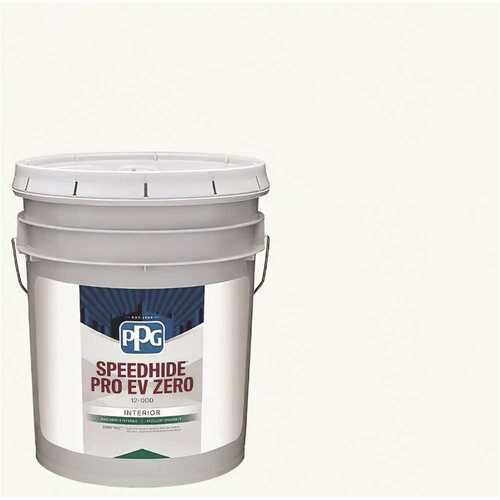 DEFT/PPG ARCHITECTURAL FIN 12110XI5-1001-1 Speedhide Flat Interior Paint, Delicate White