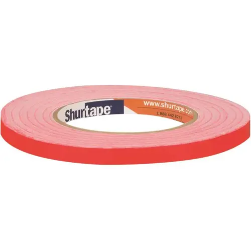 PP 808 2.1 mils 9 mm x 165 m (0.35 in. x 180 yds.) General Purpose UPVC Film Tape, Red - pack of 96