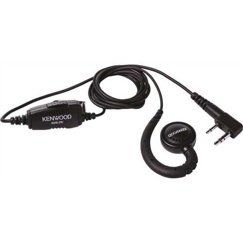 Kenwood USA Corp. KHS-31C C-Ring Ear Hanger with PTT and Mic