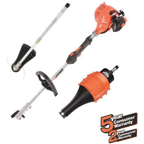 21.22 Pas Gas Powerhead Combo Kit With Trimmer And Blower Attachments