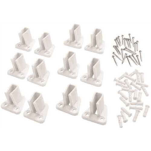 Low Profile Resin Wall Bracket White