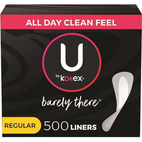 Barely There Thin Panty Liners, Light Absorbency, Regular Length, Unscented